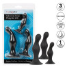 Calexotics Kit 3 Plugs Silicone Ripple Kit Noirs